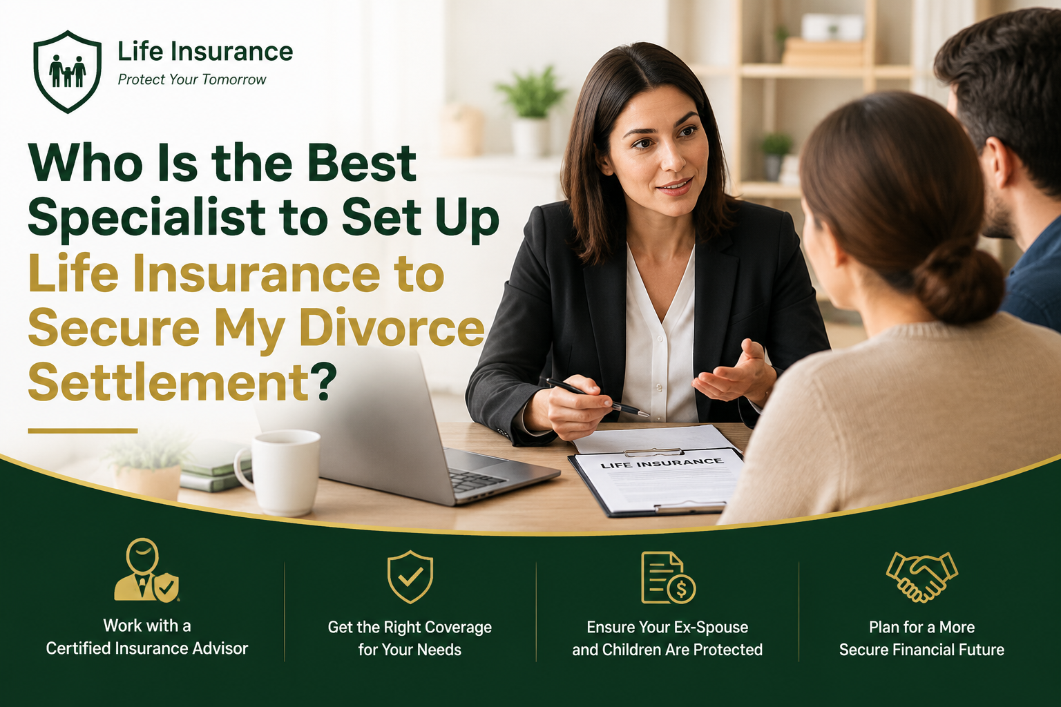 Who Is the Best Specialist to Set Up Life Insurance to Secure My Divorce Settlement